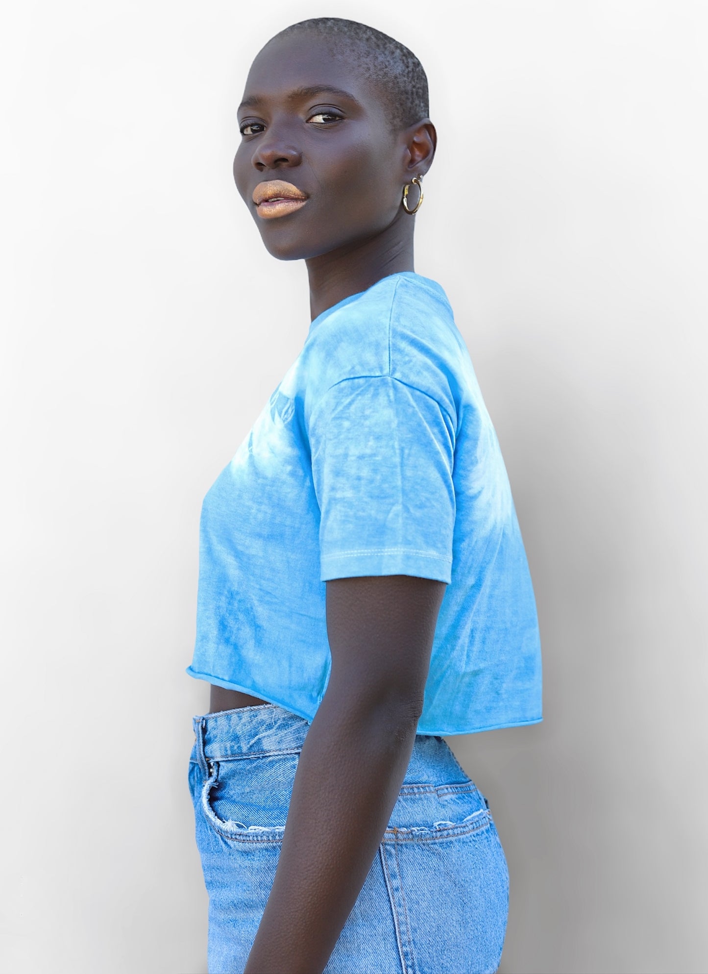 Crop Top Kenya Azul